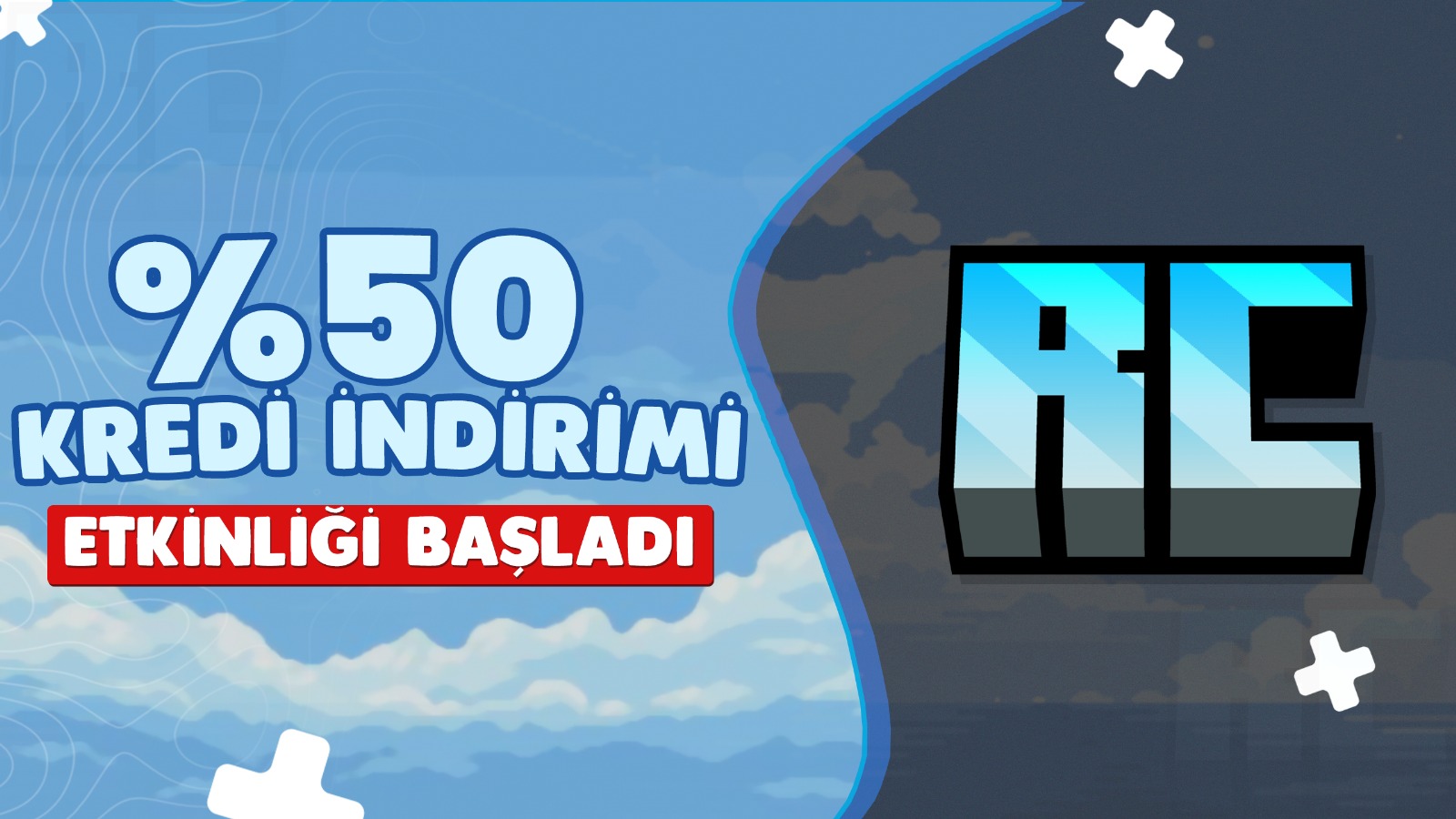 %50 İNDİRİM BAŞLADI!